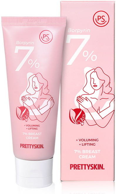프리티스킨 보르피린 7퍼센트 가슴크림, 1개, 50ml