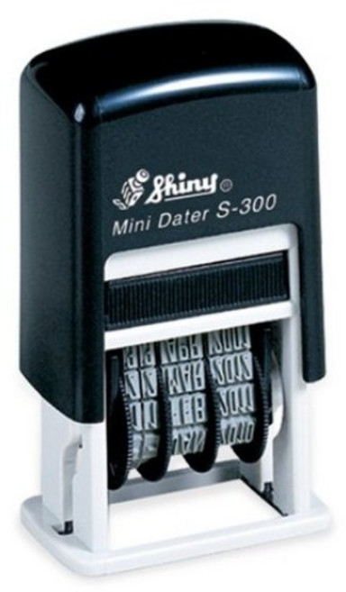 Shiny S-300 날짜 스탬프 일부인 케이스랜덤, 적색, 1개