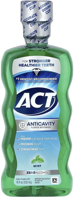 특별한효과 ACT 충치 예방 불소 구강 청결제 알코올 무함유 민트 532ml(18fl oz) 곧일시품절됩니다, Act충치예방불소구강청결제알코올무함유민트532ml18f - 쿠팡