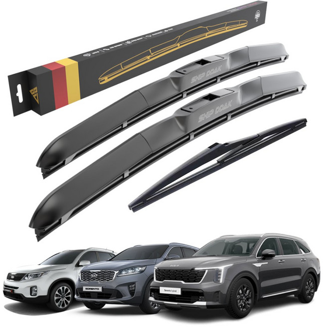 1+1+1 쏘렌토 R 올뉴 더뉴 MQ4 전차종 호환 순정형 리어 후면 후방 와이퍼 하이브리드 세트, SW-올뉴/더뉴 쏘렌토(14-20)650+400, SRB200(12in)쏘렌토-14-20