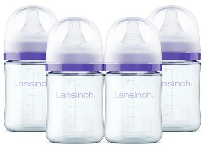 란시노 유리젖병 160ml & 젖꼭지 S 4세트 158939, 5 Ounce, S Flow, 4 Count - 쿠팡