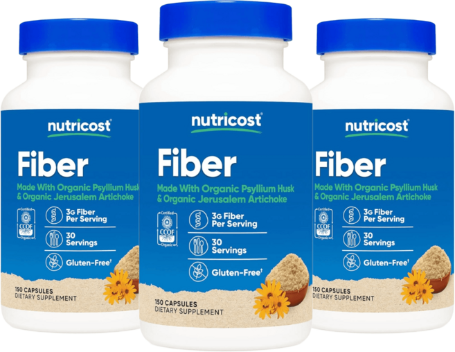 뉴트리코스트 화이바 차전자피 식이섬유 150캡슐 3개, 150정