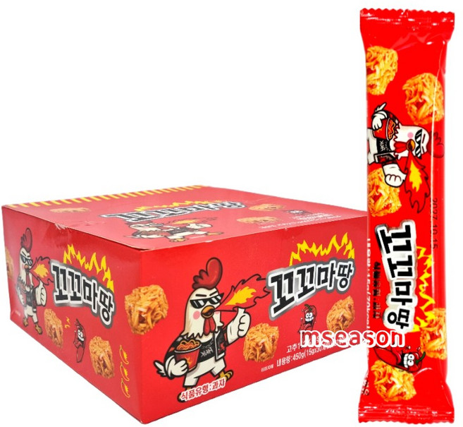 꼬꼬마땅 라면과자 라면스낵, 7개, 15g