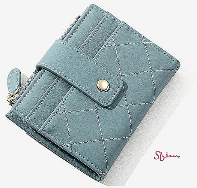 카드지갑 동전 명합 지퍼 여학생 명함 여성 여자 퀼팅 여중생 여고생mno544