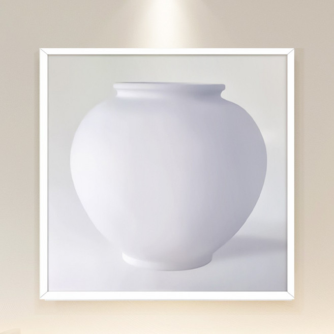 [인메이블] 복들어오는 풍요가득 달항아리 그림 액자 풍수 벽 인테리어 카페 집들이 선물 대형 개업, 01.IM_풍요가득 달항아리