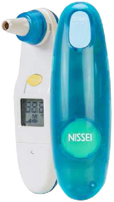 NISSEI日本精密耳溫槍 藍色 MT-30CPLB 送一盒20入耳套 台灣製, 1個