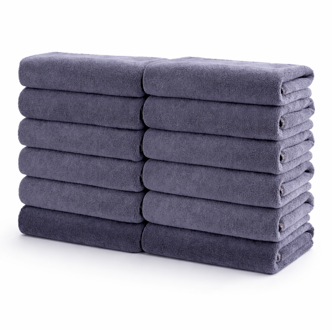 블리스 수건 먼지없는 프리미엄 호텔 수건 5개, 1세트, 그레이색 150g