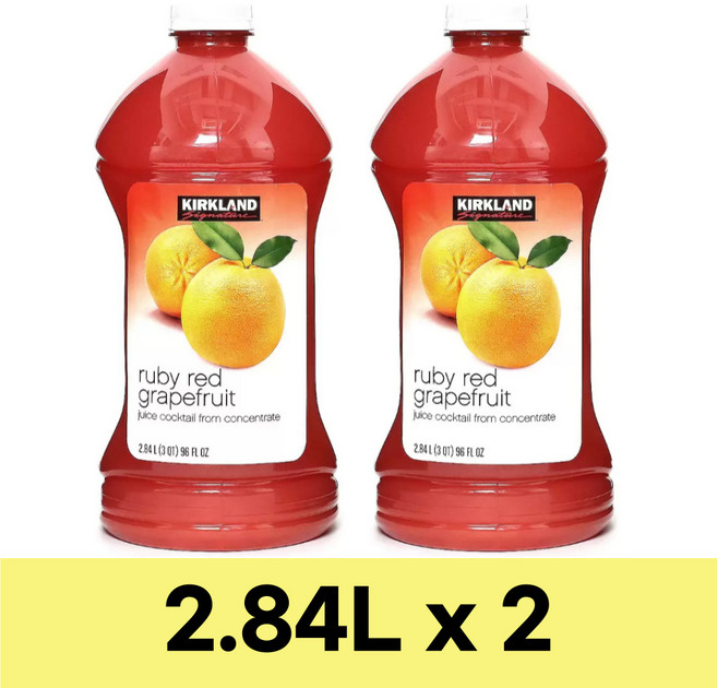 커클랜드시그니춰 루비 레드 자몽 칵테일, 2.84L, 2개