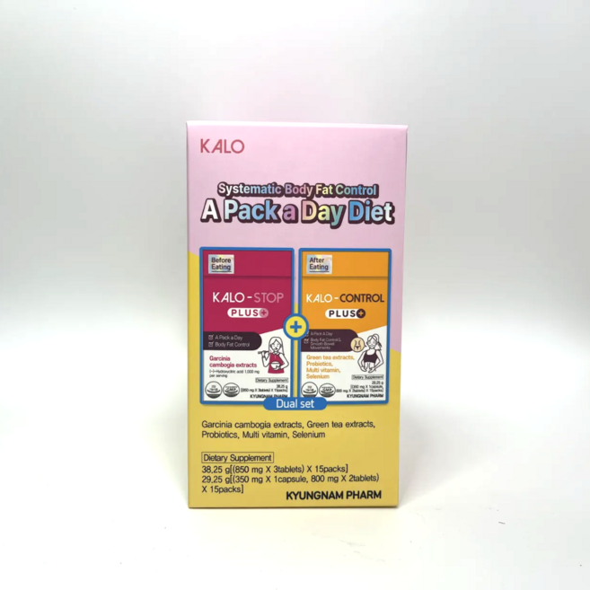 경남제약 칼로스탑 PLUS 18포 + 칼로컨트롤 PLUS 18포, 1개