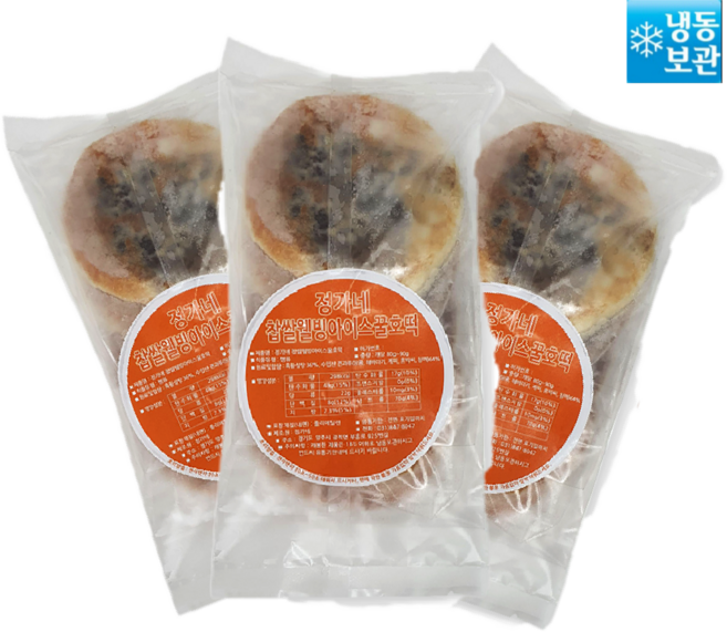 [정가네호떡]수제찹쌀호떡(견과), 360g, 3개