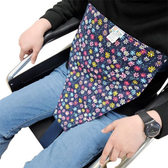 메디코 MK-142 휠체어안전벨트 일자형 네이비별꽃, 1개