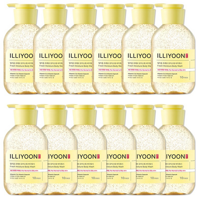 일리윤 프레쉬 모이스춰 바디워시 500ml x12개, 12개
