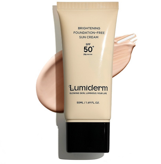 루미덤 무기자차 브라이트닝 미백 슬로우에징 자외선차단 파데프리 톤업 선크림, 50ml, 1개