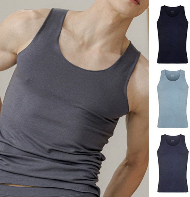 메리야스 히든런닝세트 남성 남자런닝 속옷 모달 스판 슬림봉제 런닝