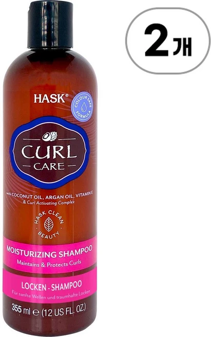 하스크 컬 케어 샴푸 HASK Curl Care Shampoo 355ml, 2개 - 쿠팡