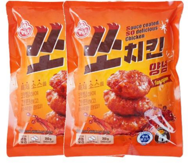 오뚜기 쏘치킨 양념_냉동 350g 2개, 1세트