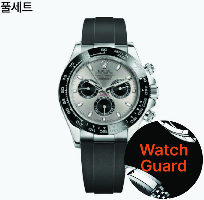 워치가드 (명품시계 보호필름) - 롤렉스 데이토나 오이스터 플렉스 (러버 밴드) 풀세트 Ref. 116519 116518등