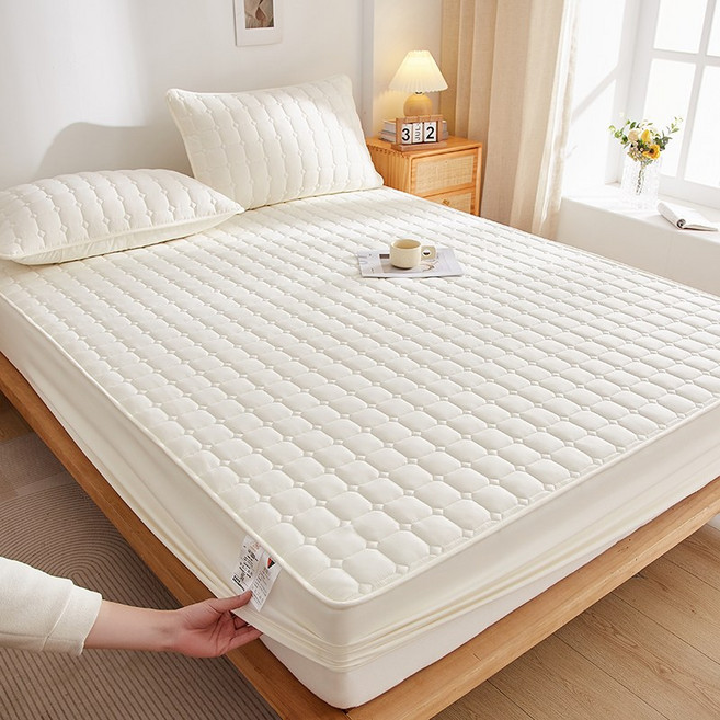 Frokom 방수 누빔 매트리스 커버 침대커버 침대시트 겸용