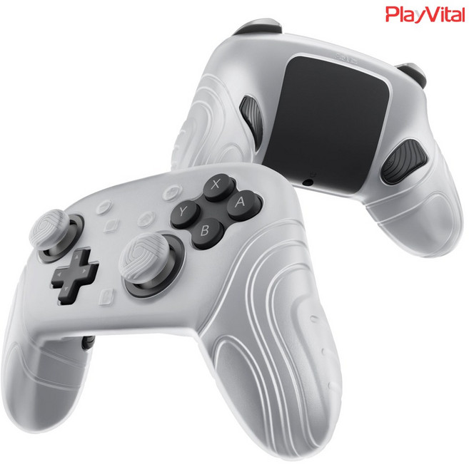 프로콘2 케이스 아이언쉘 스틱 백버튼 커버 세트 Playvital, 투명(BADPTP004)