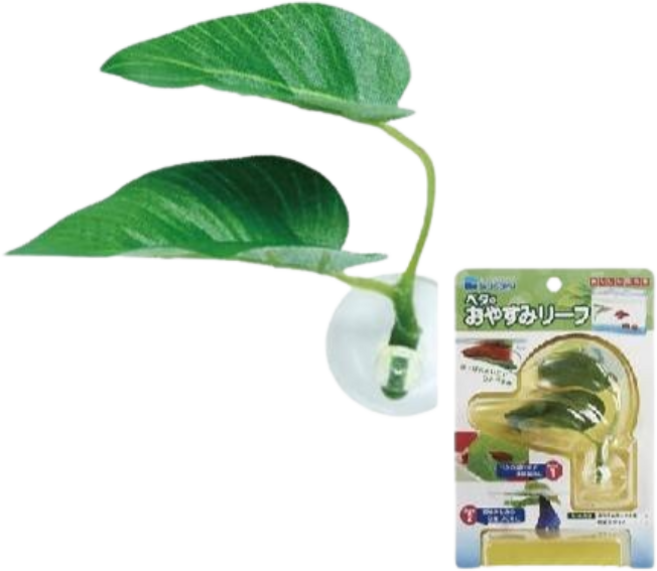 日本Suisaku水作 鬥魚休息室 繁殖 躲藏 休憩 可重複使用 鬥魚缸 F-5436, 1個, 綠色