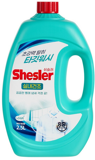 쉬슬러 타깃워시 실내건조 일반 드럼 액체세제 2.5L 1개