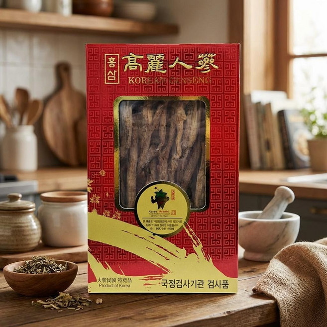 고려홍삼 6년근 홍삼 달임용 소편 (31~50뿌리) 검사품 건홍삼, 1개, 300g