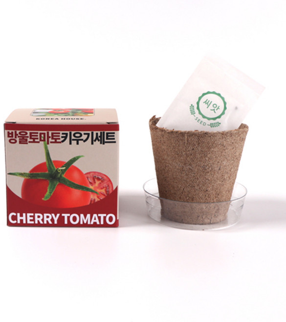 지피포트키우기 세트 방울토마토 / 새싹기르기 화분키우기 모종키우기