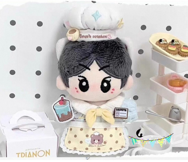 모카돌 10cm 솜인형옷 베어키친 셰프 의상, 1개, 4종