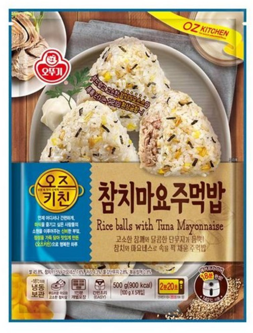 오뚜기 오즈키친 참치마요주먹밥, 6개, 500g