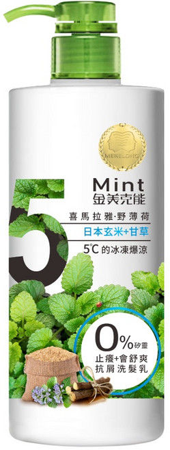 金美克能 抗屑洗髮乳 5°C 止癢配方 750ml, 1件