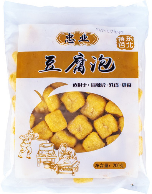 충업 냉동 두부튀김 두부포, 200g, 1개