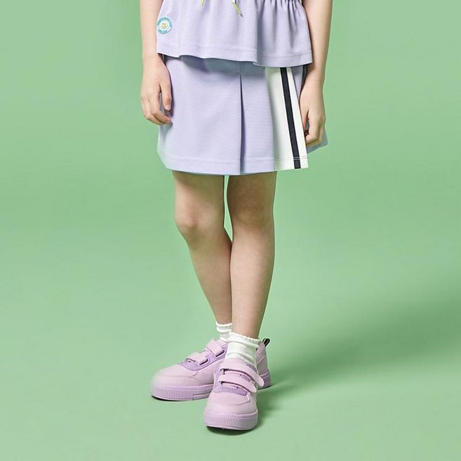 헤지스 키즈 헤지스키즈 에슬레틱 플리츠 스커트 HTM73SA57G VI