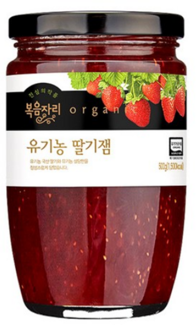 복음자리 유기농 딸기잼 (유기농 딸기로 만든), 1개, 500g