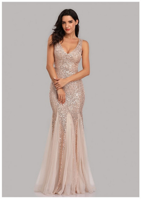 프롬파티 드레스 스튜디오 촬영 머메이드 이브닝 여성 빈티지