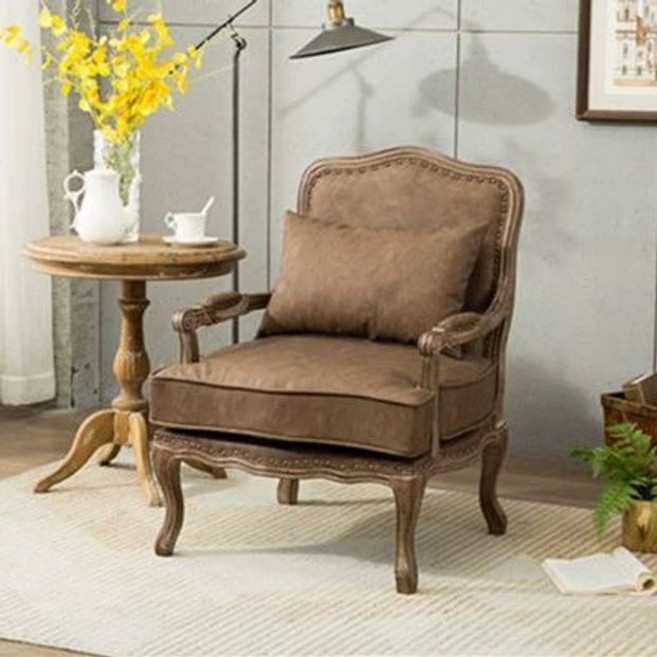 빈티지 쇼파 1인용 용 카페 엔틱 소파 거실 인테리어, 4. 빈티지가죽