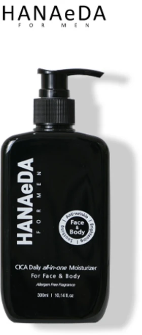 하나에다 포맨 시카 데일리 올인원 모이스처라이저 300ml_ 페이스바디겸용 남자올인원 남성올인원 로션 바디워시 군인올인원 남친화장품 남친선물 남편화장품, 300ml, 1개 - 쿠팡