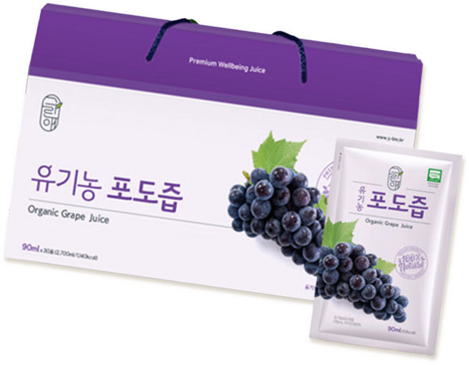 그린애 유기농 포도즙, 2.7L, 1개