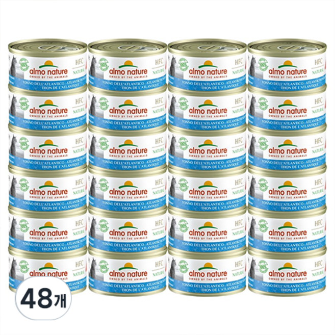 알모네이쳐 고양이 주식캔, 참치, 48개