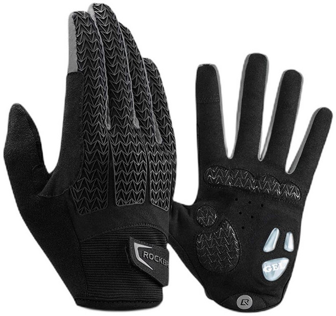 락브로스장갑 자전거 젤패드 긴장갑, 1개, 블랙