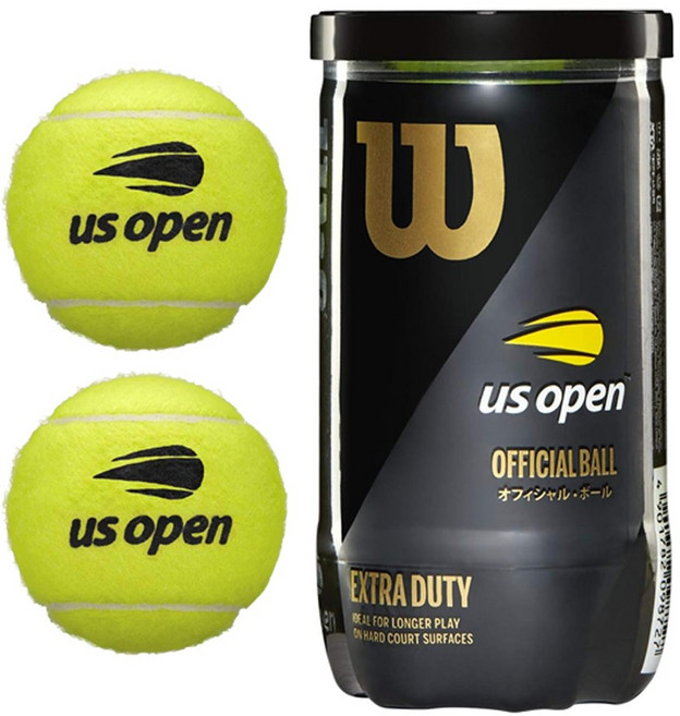 윌슨 테니스공 US오픈 엑스트라듀티 캔볼 2개입 WRT1000J