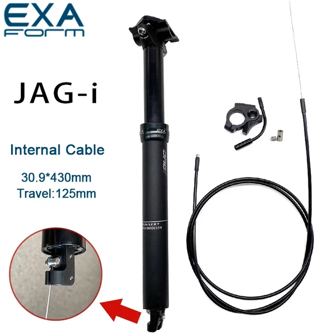 KS JAG MTB 드로퍼 시트 포스트 내부 라우팅 외부 케이블 원격 여행 엑사폼 JAG-I 자전거 시트 포스트, 06 30.9-430 JAG i, 1개