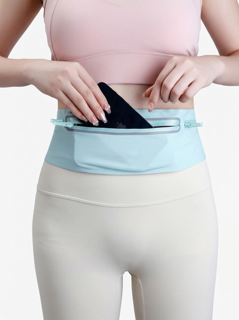 스파이더런 초경량 러닝벨트 플립벨트 러닝 힙색 운동 허리 가방, 1개, 파스텔 민트