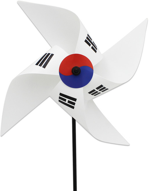 왕바람개비 태극 문양 태극기, 4개