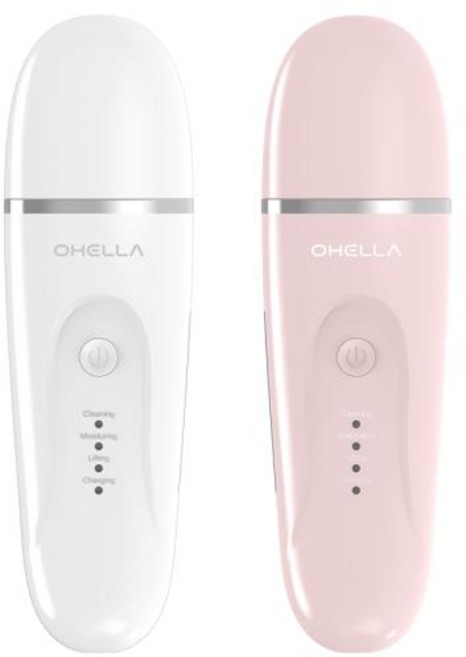 오엘라 초음파 아쿠아 워터 진동 필링기 피부관리 OB-PR01, 핑크