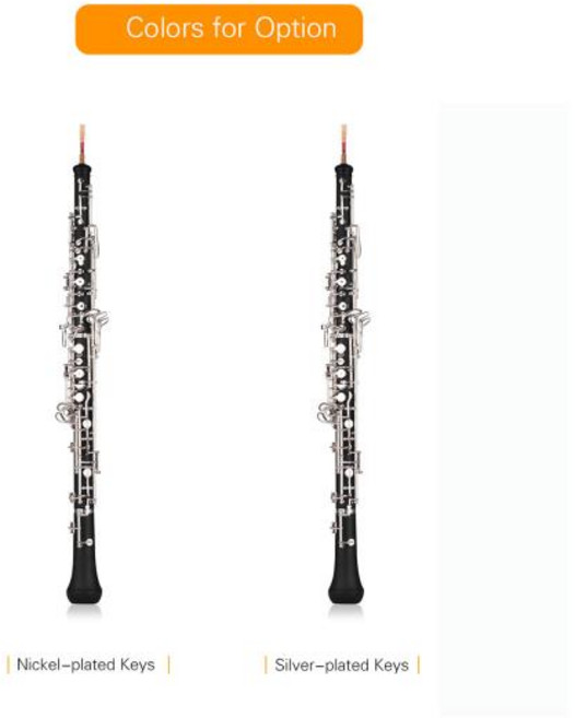 전문 오보에 C 키 반자동 스타일 니켈 도금 목관 악기 리드 장갑 가죽, 한개옵션0, 1개
