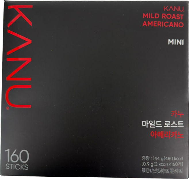 카누 콜롬비아 블렌드 마일드 로스트 아메리카노 원두커피믹스, 160개입, 1개, 900mg