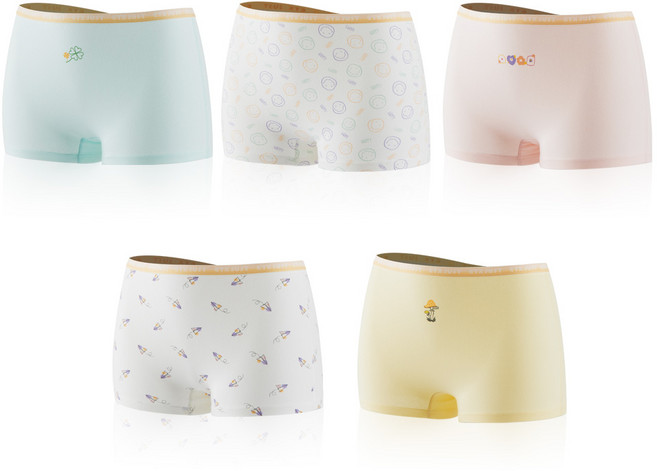 스콕스 여아 주니어 아동 유아 드로즈 사각 팬티 5개 1세트