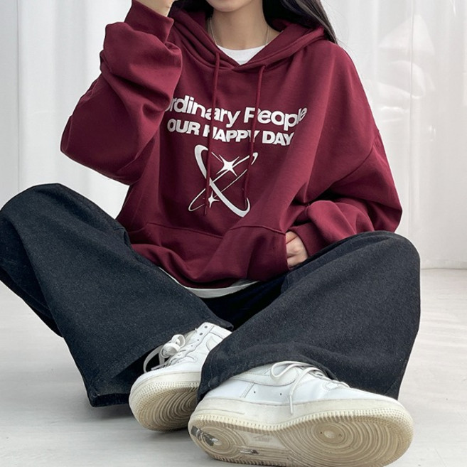 오드 스타 후드티 4컬러 루즈핏 레터링 후드티셔츠 봄후드티 긴팔후드티 간절기