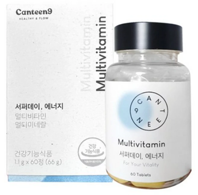 활력증진 종합비타민비타민B군 8종 마그네슘 서퍼데이 에너지 30일분(1Bottle), 60정, 1개 - 쿠팡