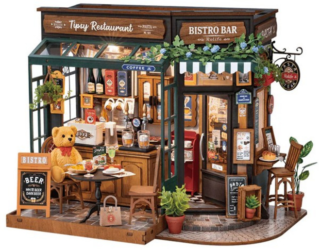 핸즈크라프트 diy 미니어처 하우스 미니어처 만들기 팁시 레스토랑